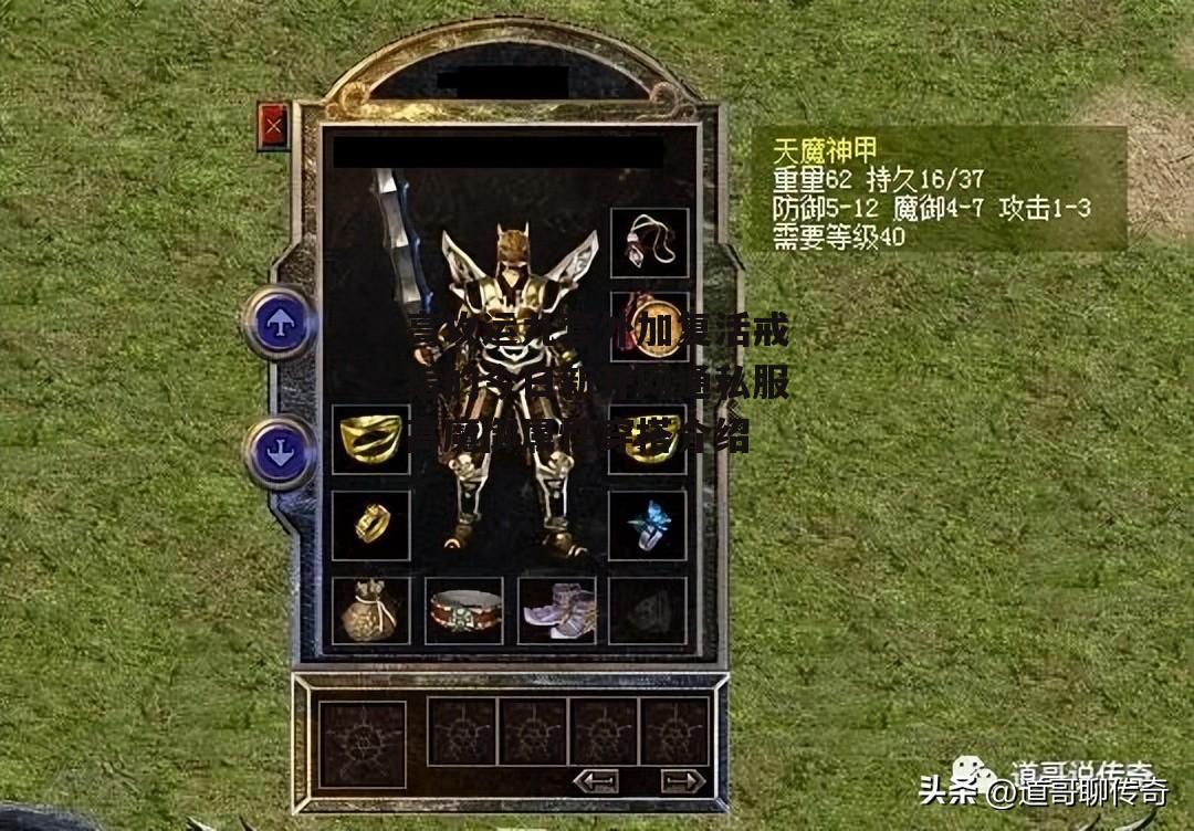 热血传奇百区：攻击62，魔御23，运九巨战让法师无可奈何